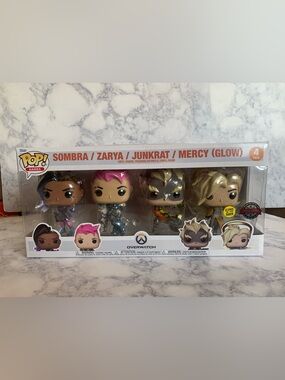 Overwatch Funko POP! Special Edition Sombra, Zarya , Junkrat & Mercy 4 Figures